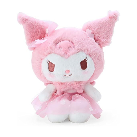 Sanrio Kuromi Pink Sakura Series, Limited Edition Plushie, Medium Size - Ebisu Life Store