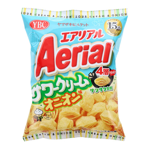 Aerial Chips Corn Snack Sour Cream & Onion Flavor