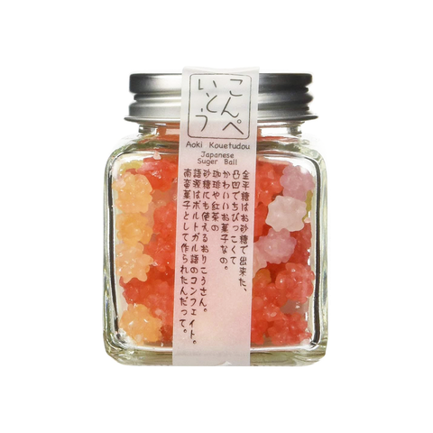 Aoki Kouetudou Konpeito Japanese Sugar Ball - Orange Cherry Flavor