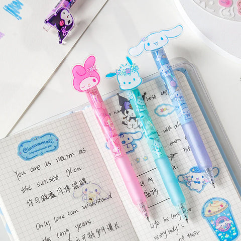 Floral Wonderland Sanrio Characters Pen Set 4pc with Charms