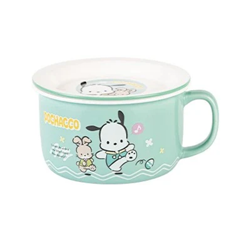 Pochacco Dining Ceramic Bowl with a Cover 6"