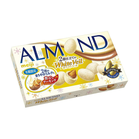 Meiji White Veil Chocolate Covered Almonds 59g