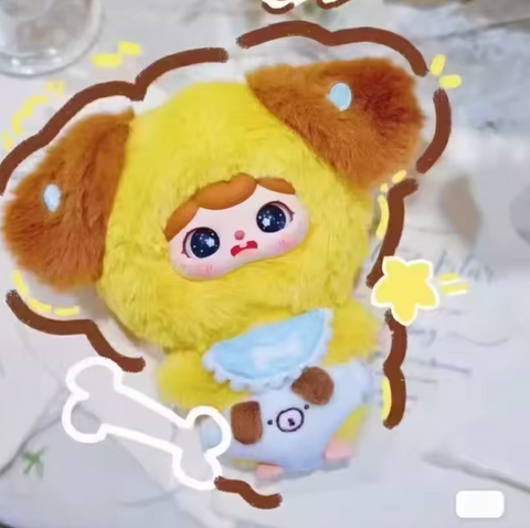 Three Babies Toy Crie Baby Animal Kindergarten Series II Plush Pendant Blind Box