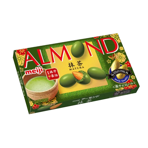 Meiji Matcha Chocolate Covered Almonds 67g