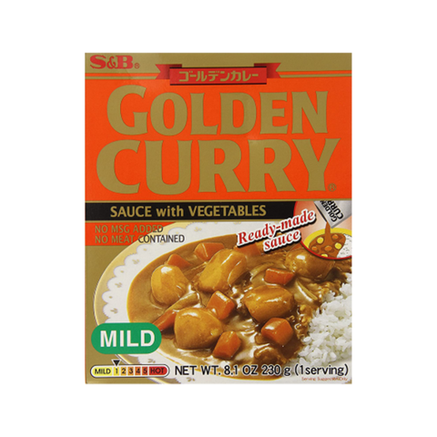 Japanese Golden Curry Mix with Sauce and Vegetables, Mild, 1 serving