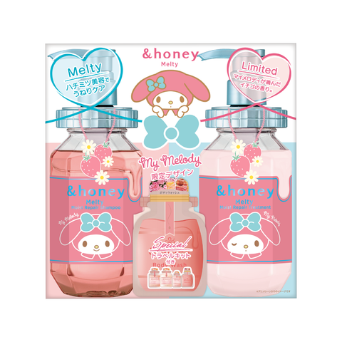 Vicrea &honey Melty Moist Repair Shampoo + Conditioner Bundle, MyMelody Edition