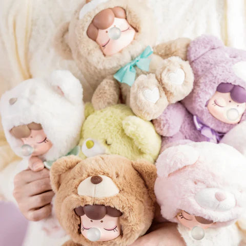 Rolife Nanci Colorful Chocolate Cutie Bears Vinyl Face Plush Pendant Blind Box