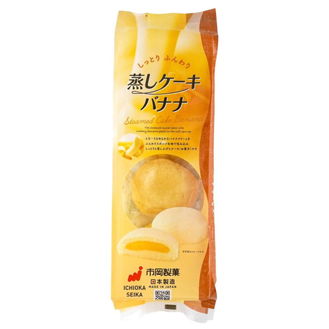 Ichioka Seika Steam Cake Banana Flavor 4pcs