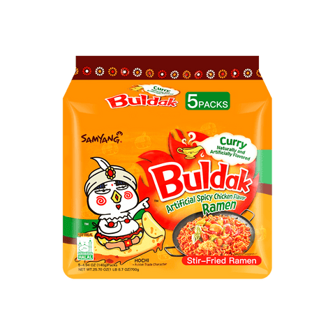 Samyang Buldak Ramen Noodles 5-pack Curry Flavor