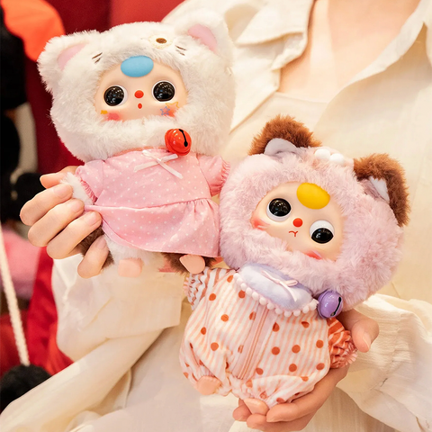 CUREPLANETA Baby Three Cat Wardrobe Plush Pendant Blind Box