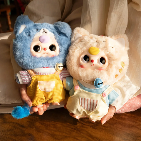 CUREPLANETA Baby Three Cat Wardrobe Plush Pendant Blind Box