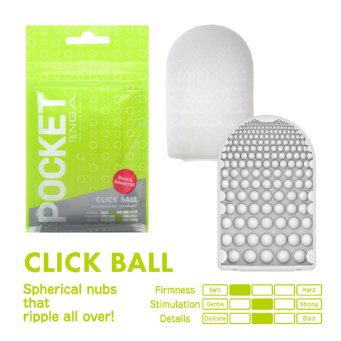 Tenga Pocket Male Sex Toy - Click Ball 1pcs