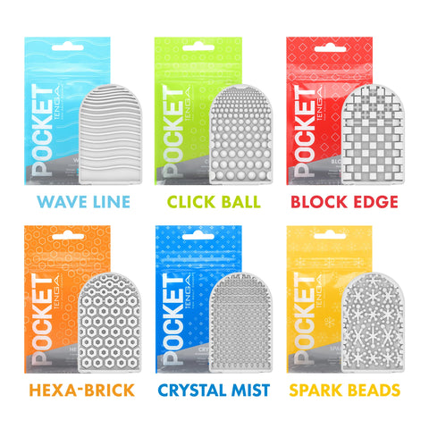 Tenga Pocket Male Sex Toy - Block Edge 1pcs