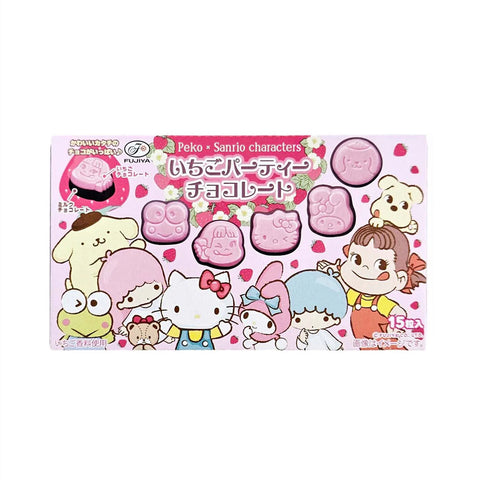 Fujiya Peko x Sanrio Strawberry Party Chocolate