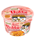Buldak Spicy Noodles Cup 105g - Cream Bacon Sauce Flavor - Ebisu Life Store