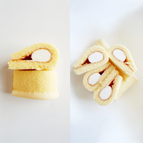Bourbon Cream Omelet Soft Cake - Vanilla Ice Cream Coffee flavor 5pc