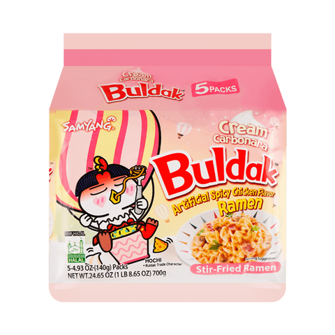 Samyang Buldak Ramen Noodles 5-pack Creamy Carbonara