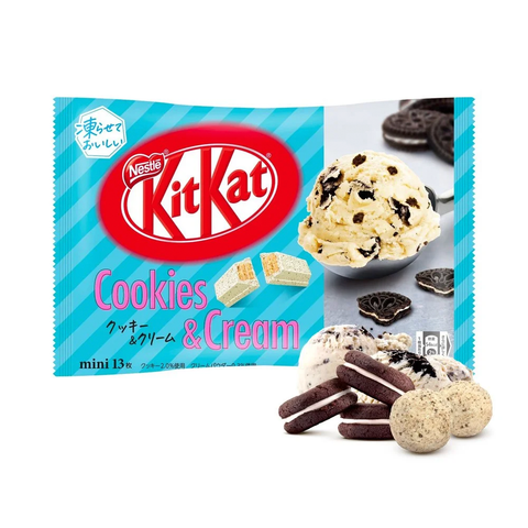 Japanese Kit Kat a Pack of 10 Mini Bars Cookies & Cream