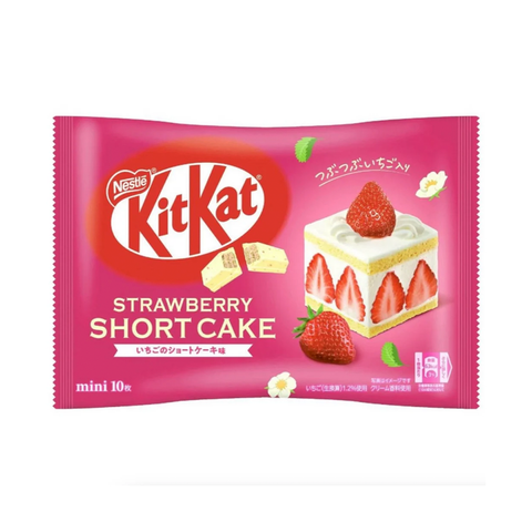 Japanese Kit Kat a Pack of 10 Mini Bars Strawberry Shortcake