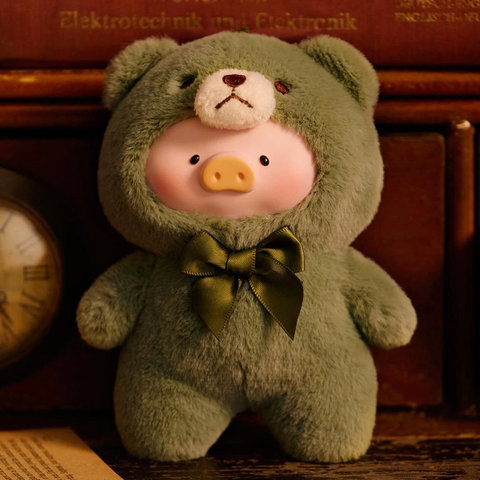 TOYZEROPLUS Limited The Piggy Vintage Teddy Shop Series Vinyl Face Plush Pendant Blind Box