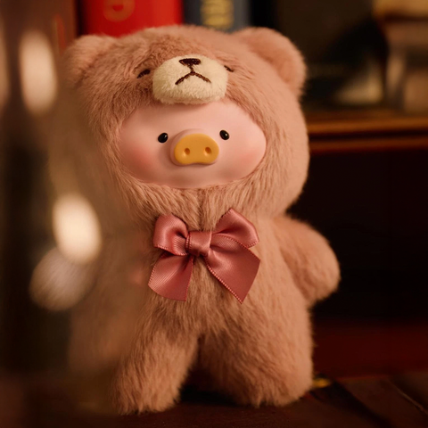 TOYZEROPLUS Limited The Piggy Vintage Teddy Shop Series Vinyl Face Plush Pendant Blind Box