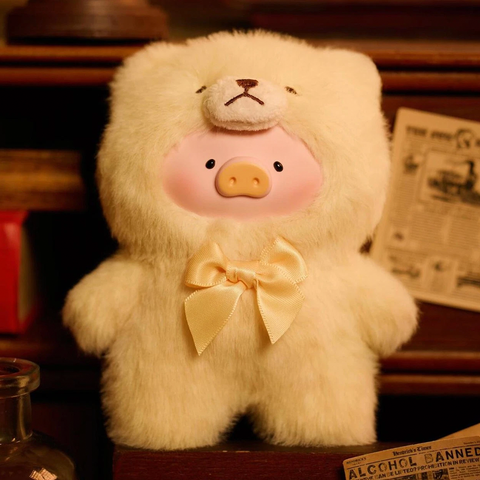 TOYZEROPLUS Limited The Piggy Vintage Teddy Shop Series Vinyl Face Plush Pendant Blind Box