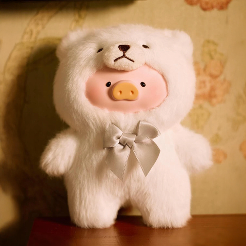 TOYZEROPLUS Limited The Piggy Vintage Teddy Shop Series Vinyl Face Plush Pendant Blind Box
