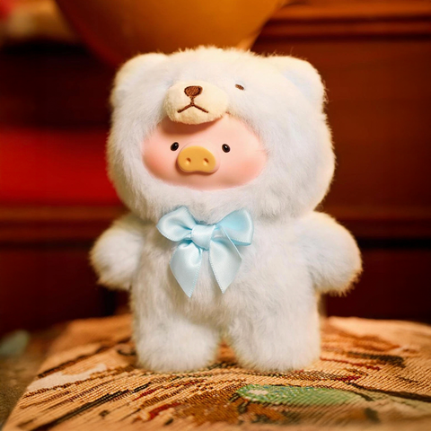 TOYZEROPLUS Limited The Piggy Vintage Teddy Shop Series Vinyl Face Plush Pendant Blind Box