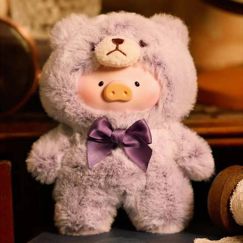 TOYZEROPLUS Limited The Piggy Vintage Teddy Shop Series Vinyl Face Plush Pendant Blind Box