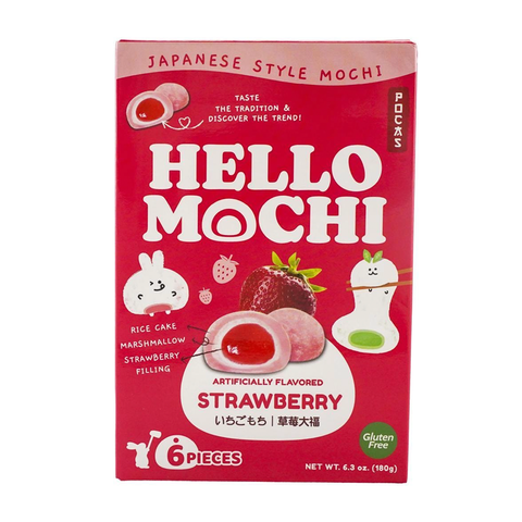 POCAS Hello Mochi Strawberry Flavor 180g