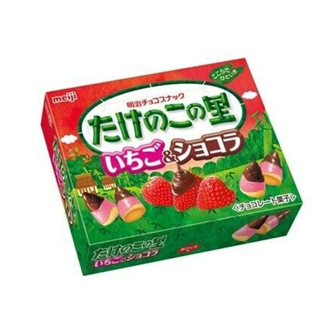 Meji Takenoko No Sato Strawberry Chocolate Cookies