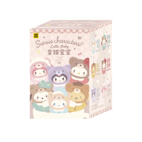 TOP TOY Sanrio Characters Latte Baby Series Plush Pendant Blind Box